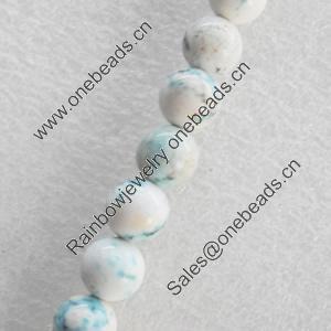 Turquoise Beads, 10mm, Hole:Approx 1mm, Sold per 16-inch Strands