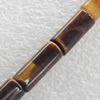 Tiger Eye Stone, Tube, 5x12mm, Hole:1mm, Sold per 16-inch Strand