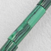 Malachite Beads，Tube, 8x15mm, Hole:Approx 1mm, Sold per 16-inch Strand