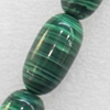 Malachite Beads，Drum, 11x20mm, Hole:Approx 1mm, Sold per 16-inch Strand