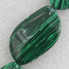 Malachite Beads，22x36mm, Hole:Approx 1mm, Sold per 16-inch Strand