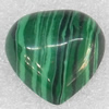 Malachite Cabochons，Heart, 18mm in diameter, Sold by PC