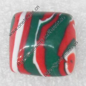 Malachite Cabochons，Square, 18mm in diameter, Sold by PC