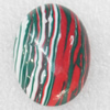 Malachite Cabochons，Oval, 30x40mm, Sold by PC