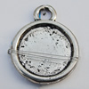 Zinc Alloy Cabochon Settings, Lead-free, Outside Diameter:14mm Inner Diameter:11mm, Sold by Bag