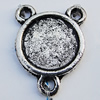 Zinc Alloy Cabochon Settings, Lead-free, Outside Diameter:13mm Inner Diameter:10mm, Sold by Bag