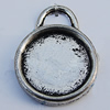 Zinc Alloy Cabochon Settings, Lead-free, Outside Diameter:17mm Inner Diameter:14mm, Sold by Bag