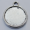 Zinc Alloy Cabochon Settings, Lead-free, Outside Diameter:20mm Inner Diameter:17mm, Sold by Bag