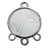 Zinc Alloy Cabochon Settings, Lead-free, Outside Diameter:20mm Inner Diameter:18mm, Sold by Bag