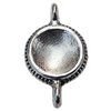 Zinc Alloy Cabochon Settings, Lead-free, Outside Diameter:13mm Inner Diameter:10mm, Sold by Bag