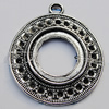 Zinc Alloy Cabochon Settings, Lead-free, Outside Diameter:28mm Inner Diameter:16mm, Sold by Bag