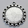 Zinc Alloy Cabochon Settings, Lead-free, Outside Diameter:30mm Inner Diameter:22mm, Sold by Bag