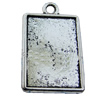 Zinc Alloy Cabochon Settings, Lead-free, Outside Diameter:18x25mm Inner Diameter:15x22mm, Sold by Bag