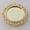 Zinc Alloy Cabochon Settings, Lead-free, Outside Diameter:30mm Inner Diameter:19mm, Sold by Bag