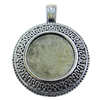 Zinc Alloy Cabochon Settings, Lead-free, Outside Diameter:38mm Inner Diameter:23mm, Sold by Bag