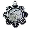 Zinc Alloy Cabochon Settings, Lead-free, Outside Diameter:35mm Inner Diameter:20mm, Sold by Bag