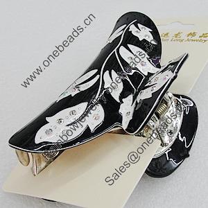 Fashional hair Clip with Acrylic, 94x55mm, Sold by Group 