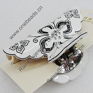 Fashional hair Clip with Acrylic, 95x50mm, Sold by Group 