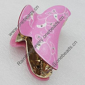 Fashional hair Clip with Acrylic, 94x55mm, Sold by Group 