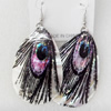 Shell Earring, Teardrop, 40x80mm, Sold by Dozen