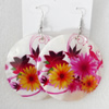 Shell Earring, Flat Round, 50x68mm, Sold by Dozen