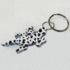 Aluminum Alloy keyring Jewelry Key Chains, 31x63mm, Length:Approx 10cm, Sold by PC