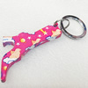 Aluminum Alloy keyring Jewelry Key Chains, 42x74mm, Length:Approx 11cm, Sold by PC