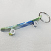 Aluminum Alloy keyring Jewelry Key Chains, 13x75mm, Length:Approx 9.5cm, Sold by PC