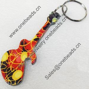 Aluminum Alloy keyring Jewelry Key Chains, 33x88mm, Length:Approx 13cm, Sold by PC