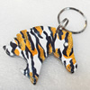 Aluminum Alloy keyring Jewelry Key Chains, 57x61mm, Length:Approx 8.6cm, Sold by PC