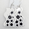 Acrylic Earring, 32x80mm, Sold by Dozen