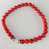 Fashion Coral Bracelet, width:6mm, Length Approx:6.7-inch, Sold by Strand