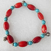 Fashion Coral Bracelet, width:8mm, Length Approx:7.1-inch, Sold by Strand