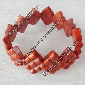 Fashion Coral Bracelet, width:25mm, Length Approx:7.8-inch, Sold by Strand