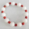 Fashion Coral Bracelet, width:12mm, Length Approx:7.1-inch, Sold by Strand