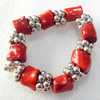 Fashion Coral Bracelet, width:18mm, Length Approx:8.6-inch, Sold by Strand