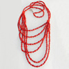 Fashion Coral Necklace, width:5-10mm, Length Approx:17.7-inch, Sold by Strand