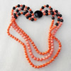 Fashion Coral Necklace, width:8mm, Length Approx:17.7-inch, Sold by Strand