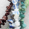 Gemstone Beads, Chips, Mix Colour, 5-8mm, Hole:Approx 1mm, Length:16-inch, Sold by Group