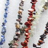 Gemstone Beads, Chips, Mix Colour, 5-8mm, Hole:Approx 1mm, Length:16-inch, Sold by Group