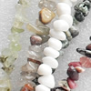 Gemstone Beads, Chips, Mix Colour, 5-8mm, Hole:Approx 1mm, Length:16-inch, Sold by Group