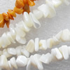 Shell Beads, Chips, Mix Colour, 5-8mm, Hole:Approx 1mm, Length:16-inch, Sold by Group