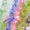 Glass Beads, Chips, Mix Colour, 5-8mm, Hole:Approx 1mm, Length:16-inch, Sold by Group