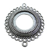 Zinc Alloy Cabochon Settings, Lead-free, Outside Diameter:51mm Inner Diameter:29mm, Sold by Bag