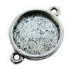 Zinc Alloy Cabochon Settings, Lead-free, Outside Diameter:19mm Inner Diameter:16mm, Sold by Bag