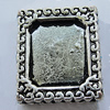 Zinc Alloy Cabochon Settings, Lead-free, Outside Diameter:20x24mm Inner Diameter:13x16mm, Sold by Bag