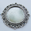 Zinc Alloy Cabochon Settings, Lead-free, Outside Diameter:30mm Inner Diameter:20mm, Sold by Bag