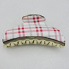 Fashional hair Clip with Plastic, 88x44mm, Sold by Group