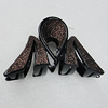 Fashional hair Clip with Plastic, 86x48mm, Sold by Group