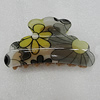 Fashional hair Clip with Acrylic, 85x47mm, Sold by Group